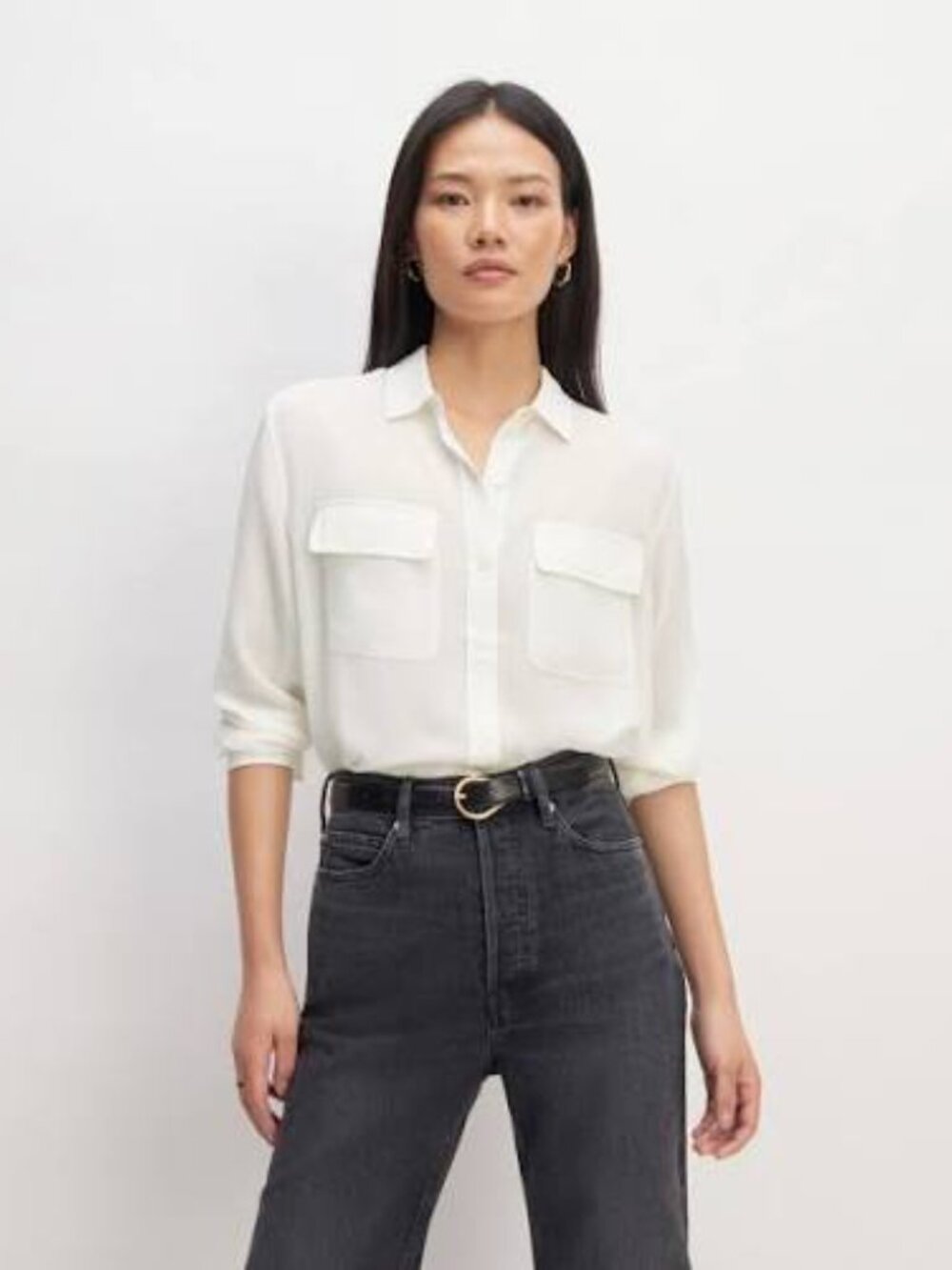 Everlane Silk Utility Shirt - NWT